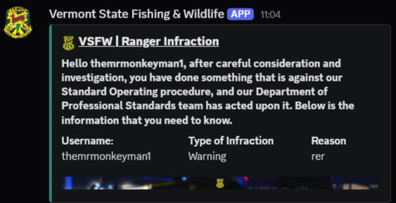 Ranger Infraction VSFW