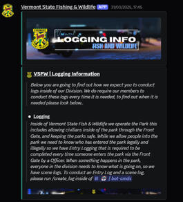 Logging Info VSFW