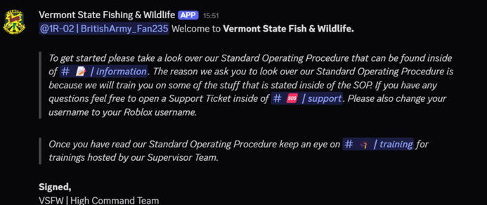 Welcome VSFW